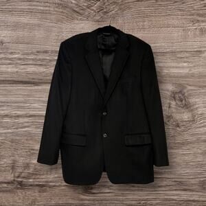 Pronto Uomo Couture Men’s Black 100% Cashmere 2 Button Sports Coat Blazer 42R